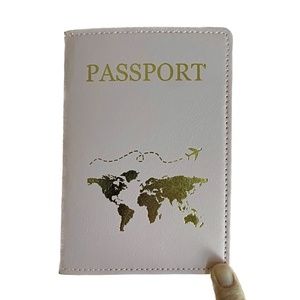 FREE WITH PURCHASE Pink and Gold Lightweight Travel Passport Holder (NWOT)